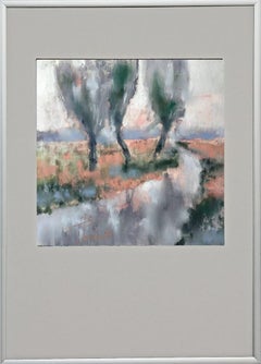 Original Pastel Landscape Painting DYPTICH STATES 2, 3