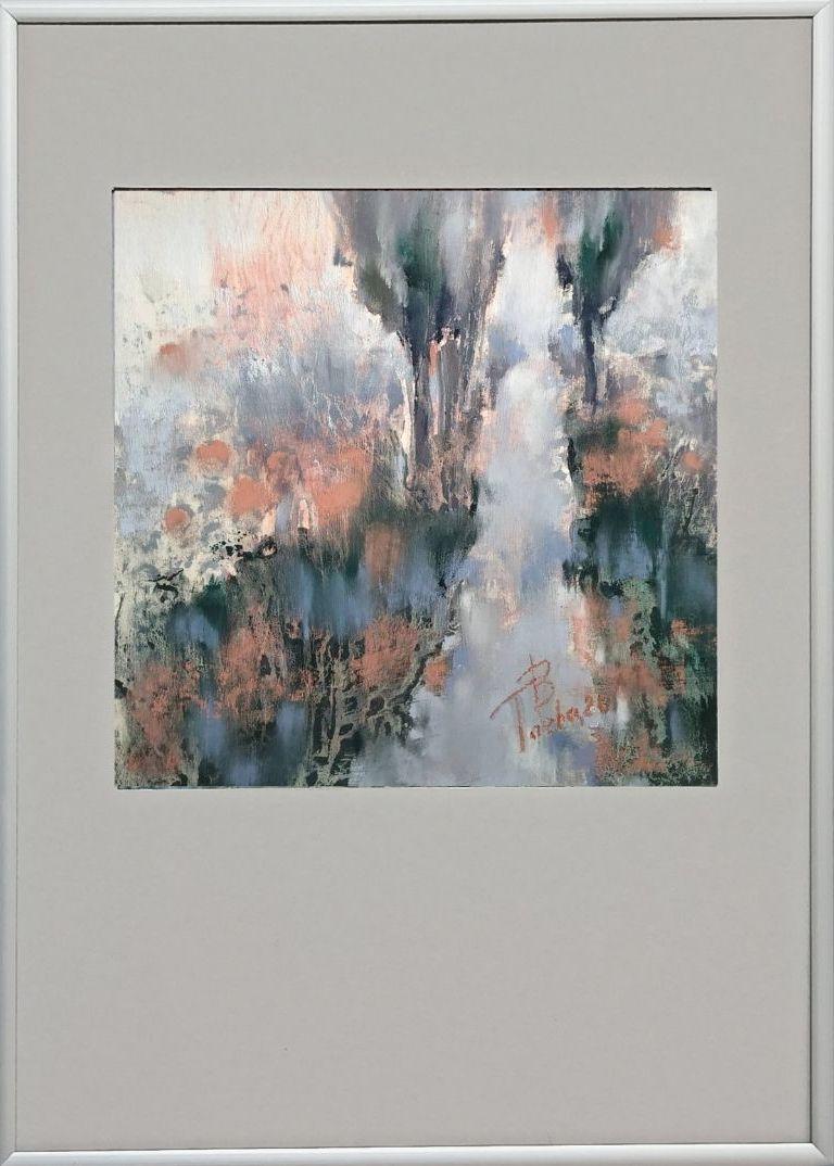 Natalia Bulanova Abstract Drawing - Original Pastel Landscape Painting STATE 4