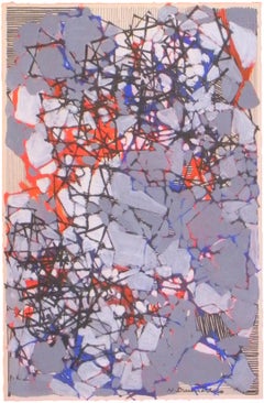 "Composition, c. 1959" by Natalia Dumitresco, Gouache and ink