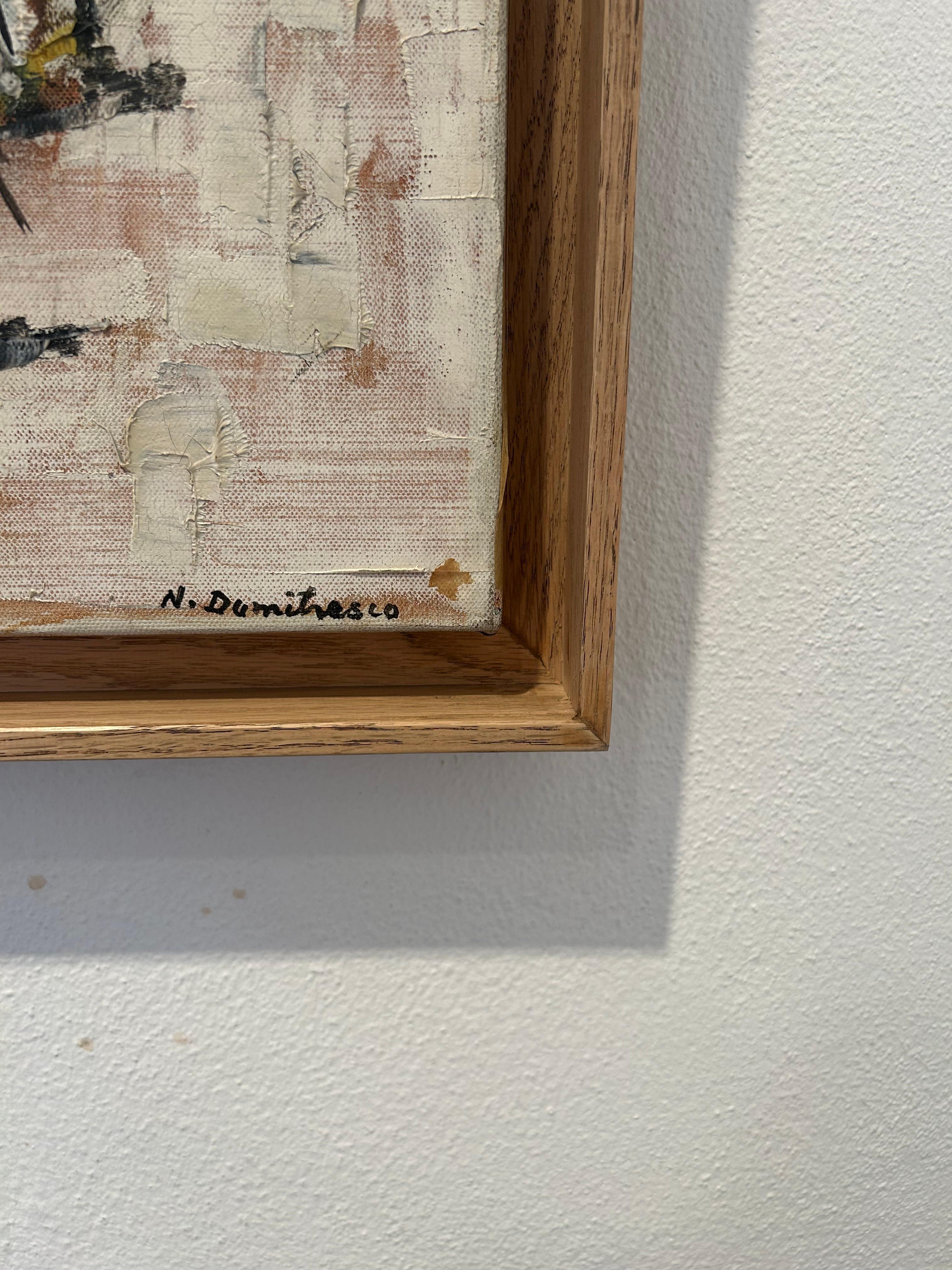 Composition - Abstract Painting by Natalia Dumitresco