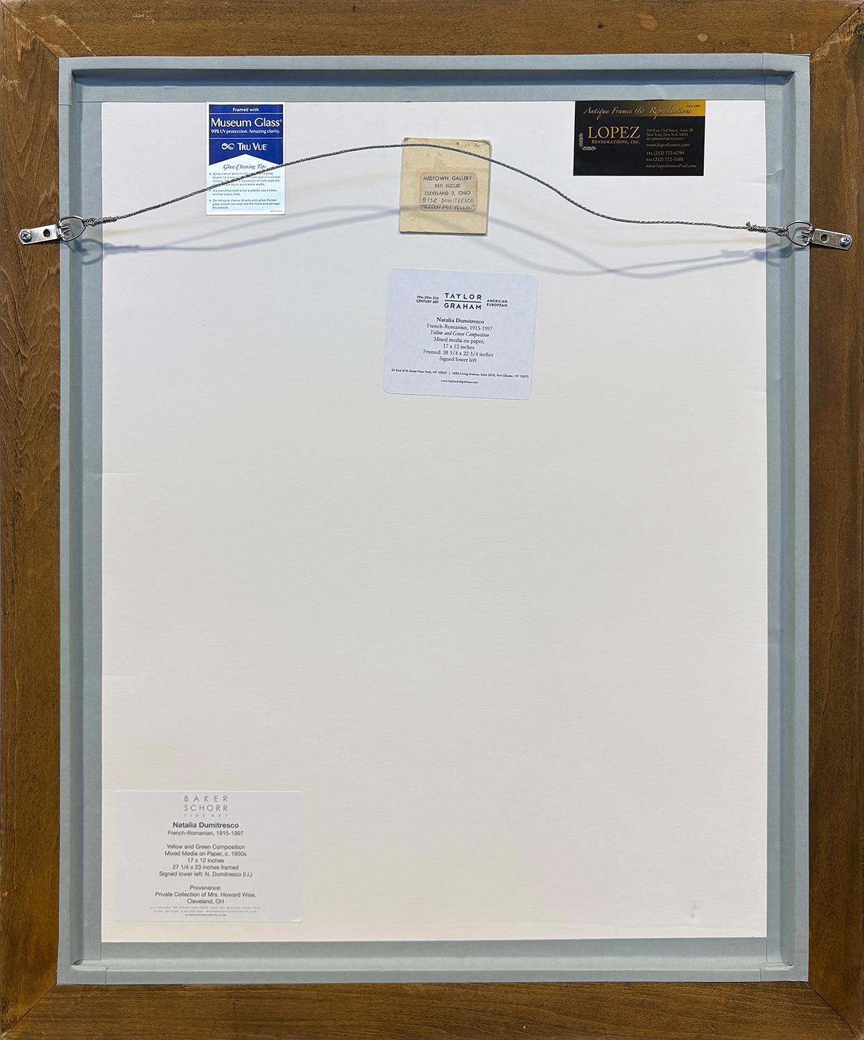 Composition jaune et verte en vente 3