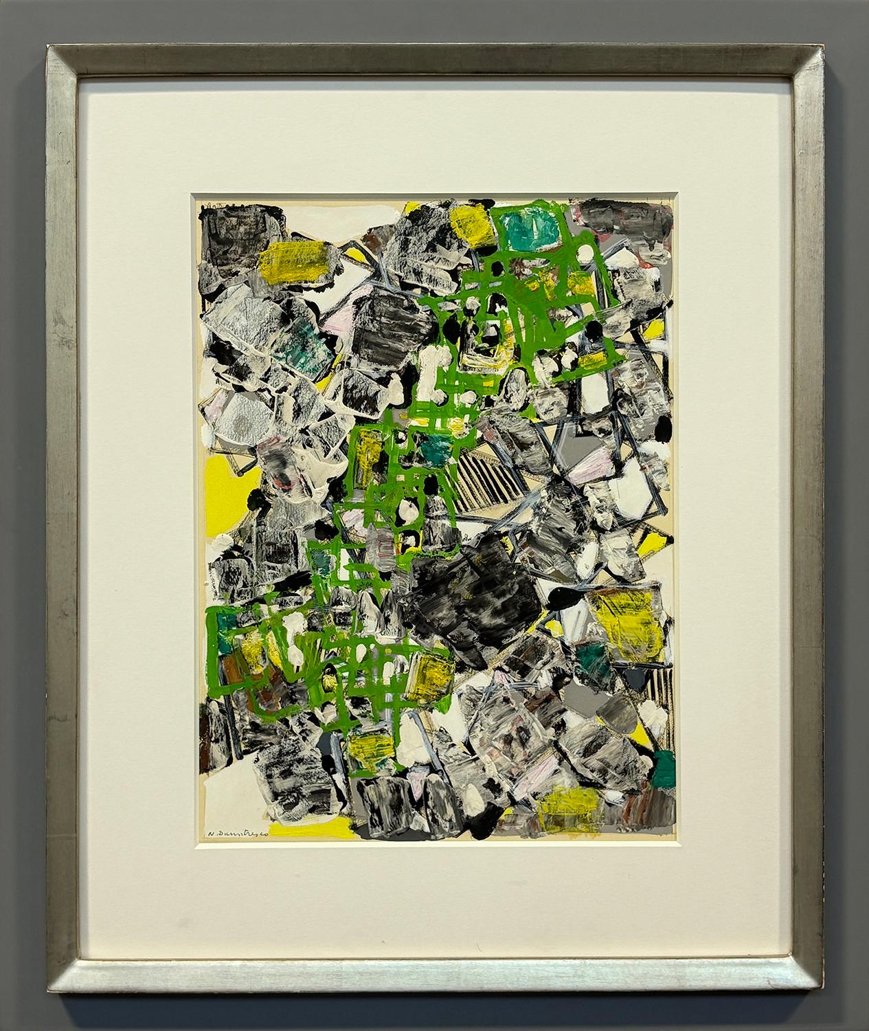 Framed Abstract Drawings and Watercolors
