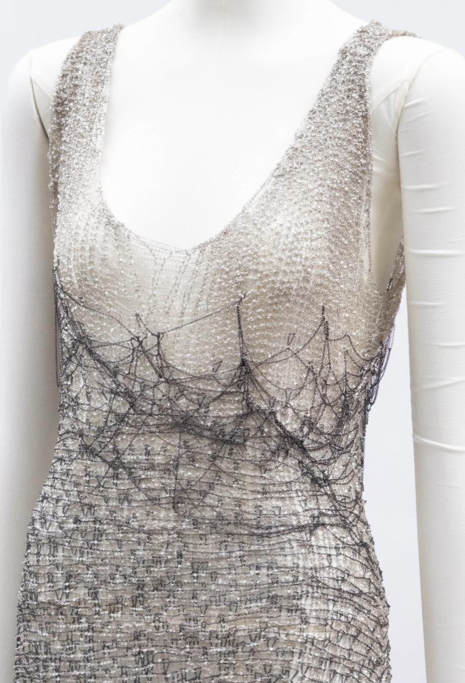 Natalia Fedner COUTURE Vestido de Malla de METAL Hecho a Mano Personalizado RRP 5000 USD en venta 1
