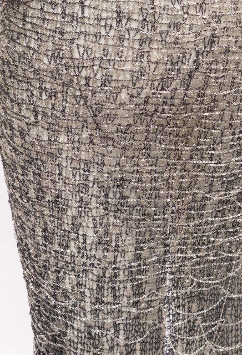 Natalia Fedner COUTURE Vestido de Malla de METAL Hecho a Mano Personalizado RRP 5000 USD en venta 4