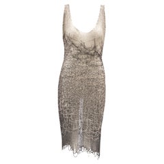 Natalia Fedner COUTURE Vestido de Malla de METAL Hecho a Mano Personalizado RRP 5000 USD