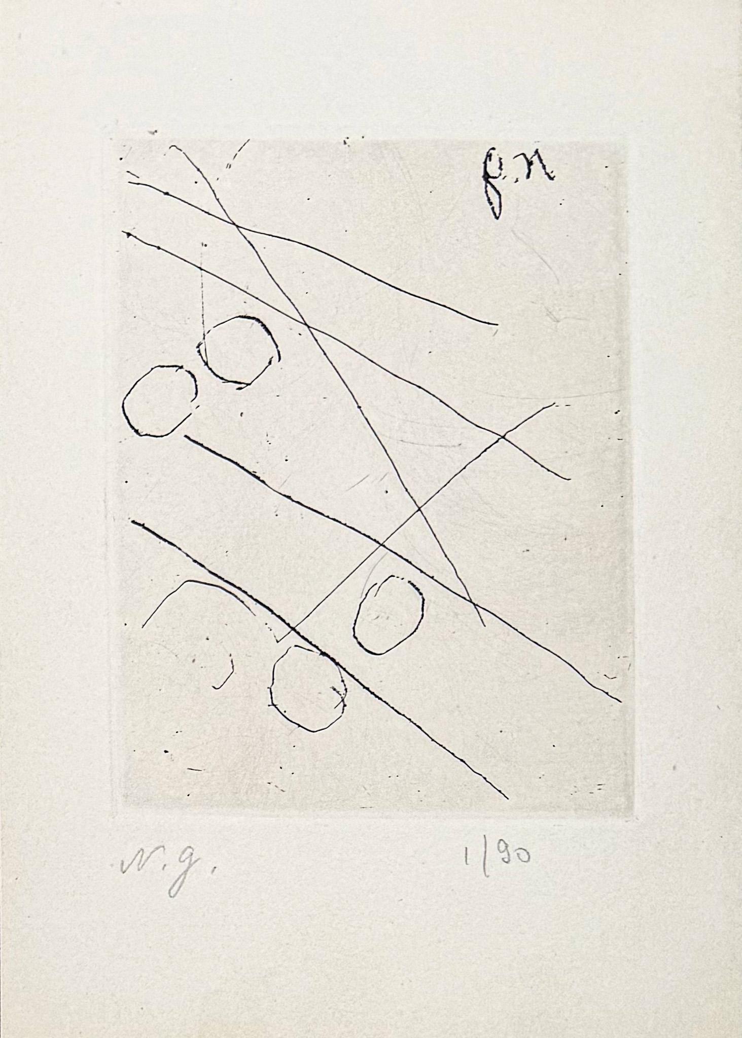 Natalia Goncharova (1881–1962) - etching on paper - 1965