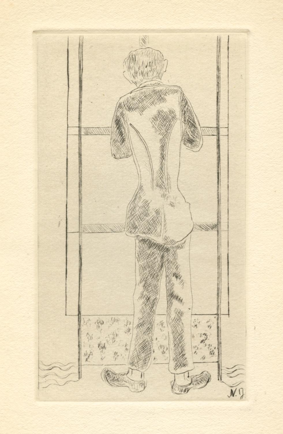 original etching - Print by Natalia Goncharova