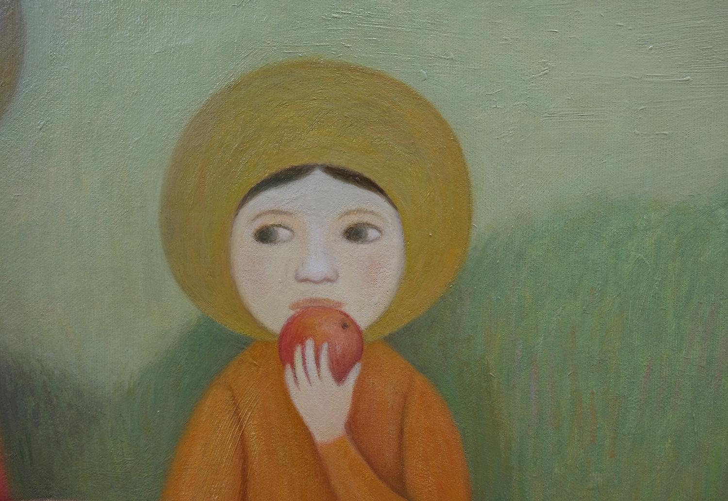 APPLE ZEIT (Volkskunst), Painting, von Natalia Ivanova