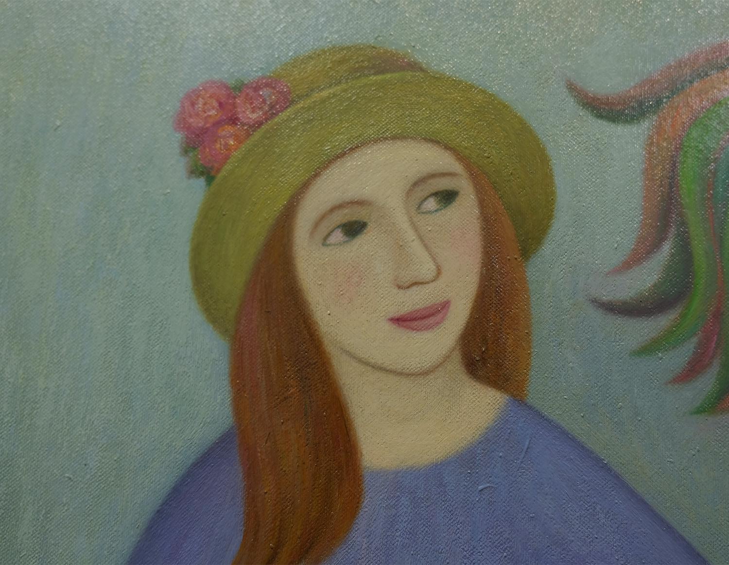 VON FERNEN LÄNDERN TRÄUMEND (Volkskunst), Painting, von Natalia Ivanova