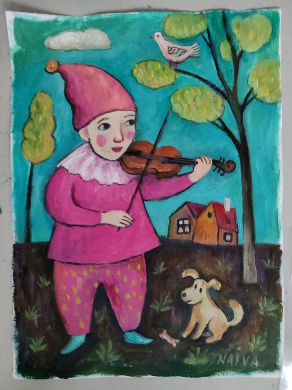 MÚSICA PARA UN AMIGO - Still-Life Painting Azul de Natalia Ivanova