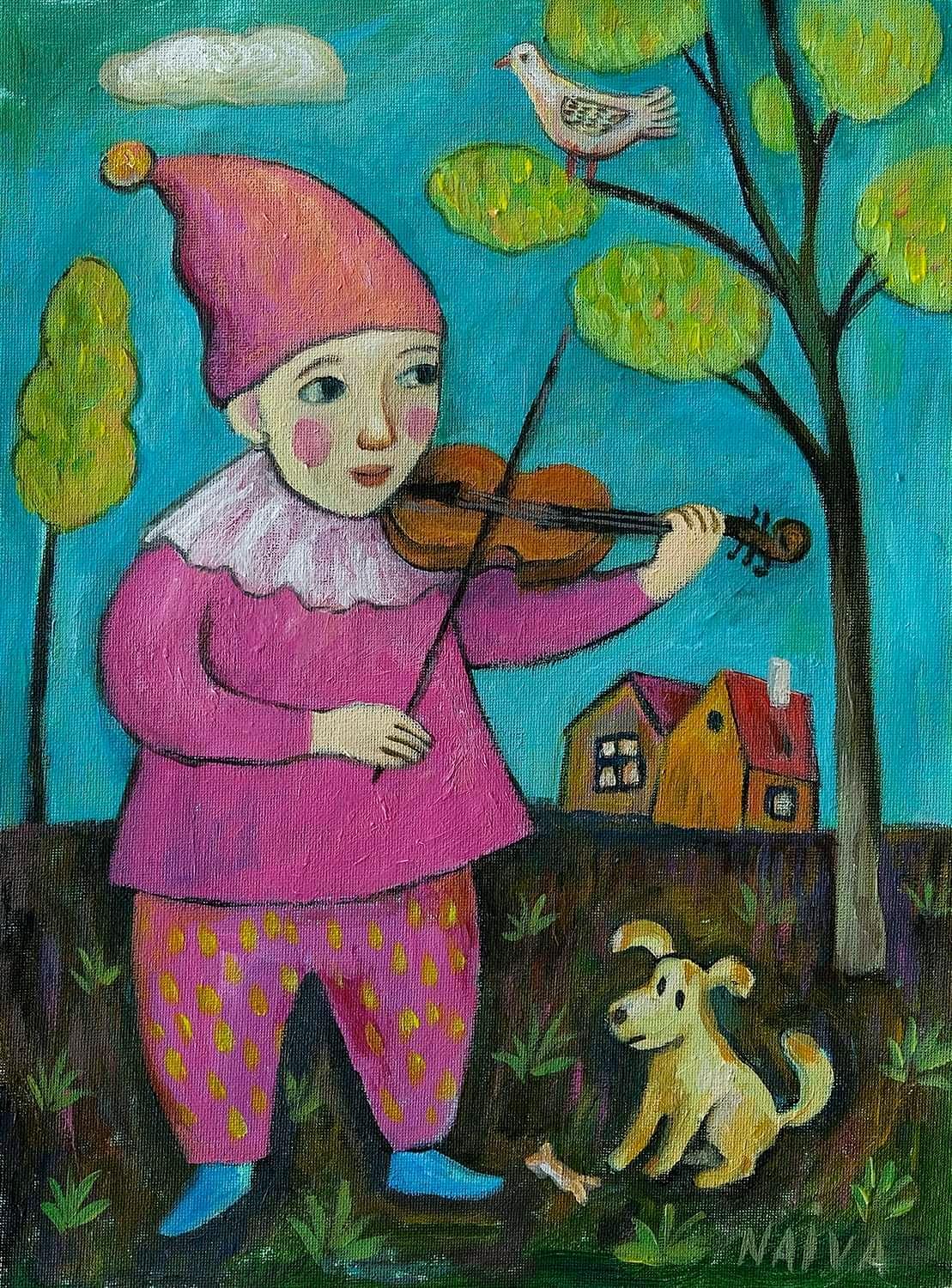 Natalia Ivanova Still-Life Painting - MUSIC FOR A FRIEND