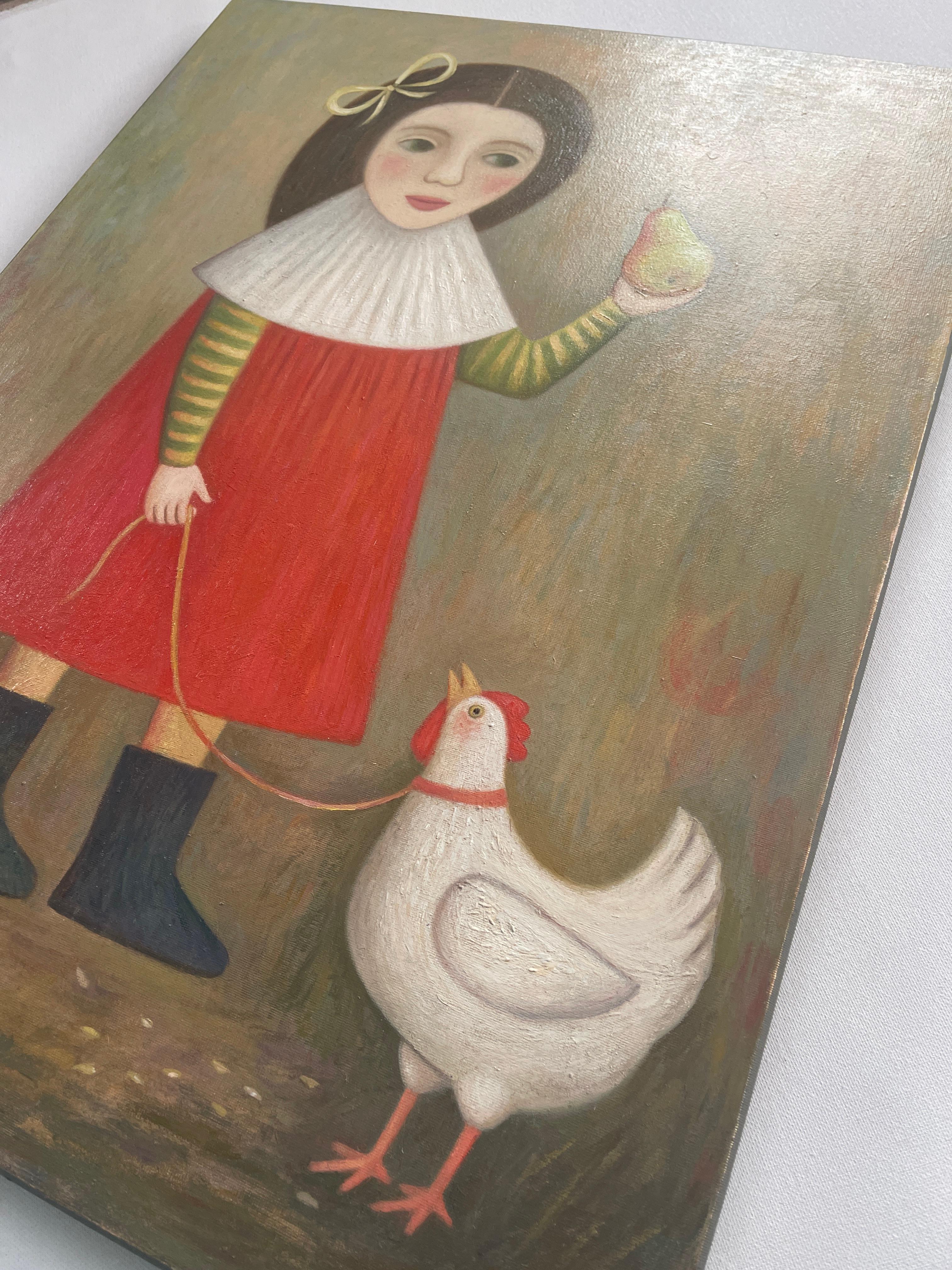 ZEIT FÜR BIRNEN (Braun), Figurative Painting, von Natalia Ivanova