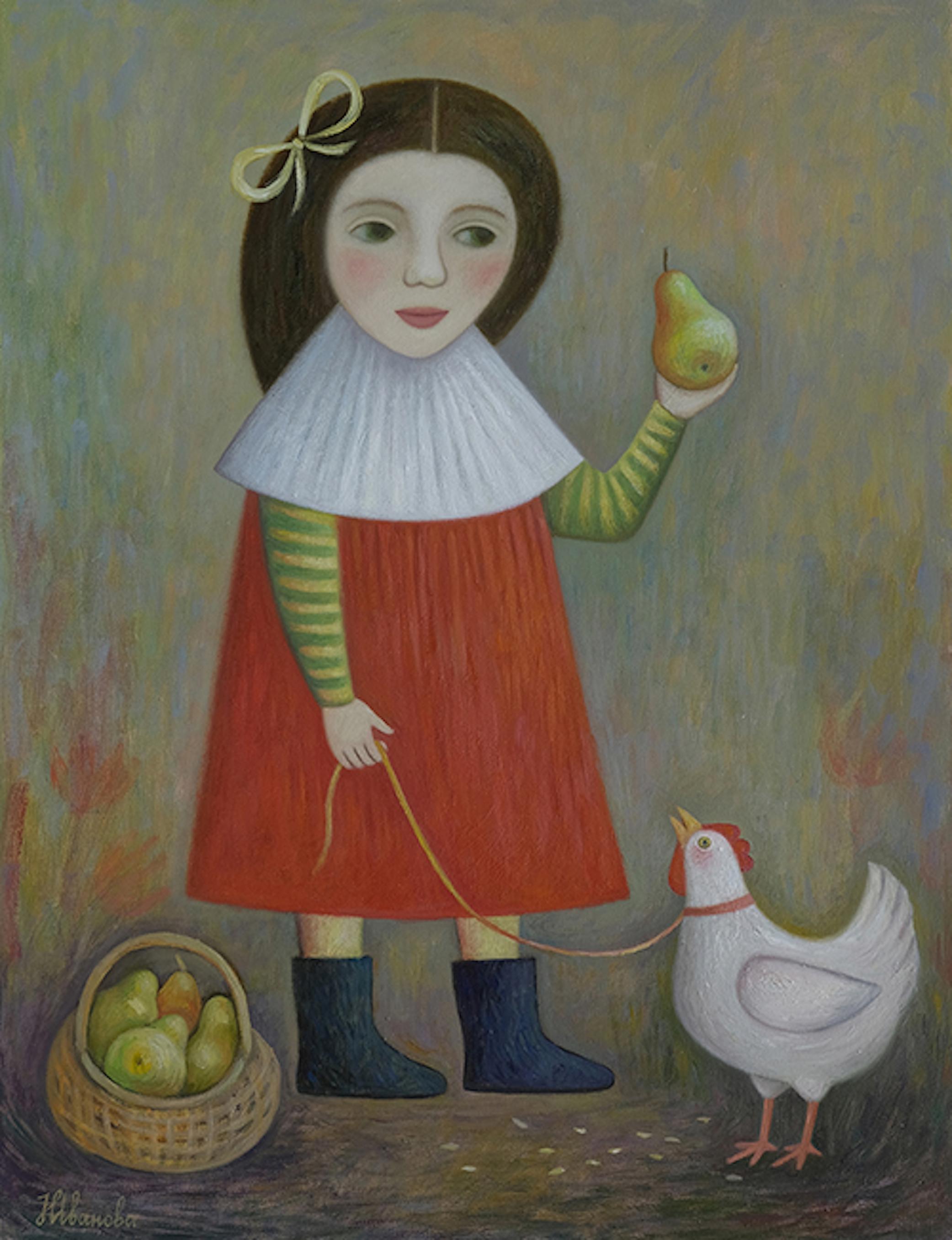 Natalia Ivanova Figurative Painting - TIME FOR PEARS