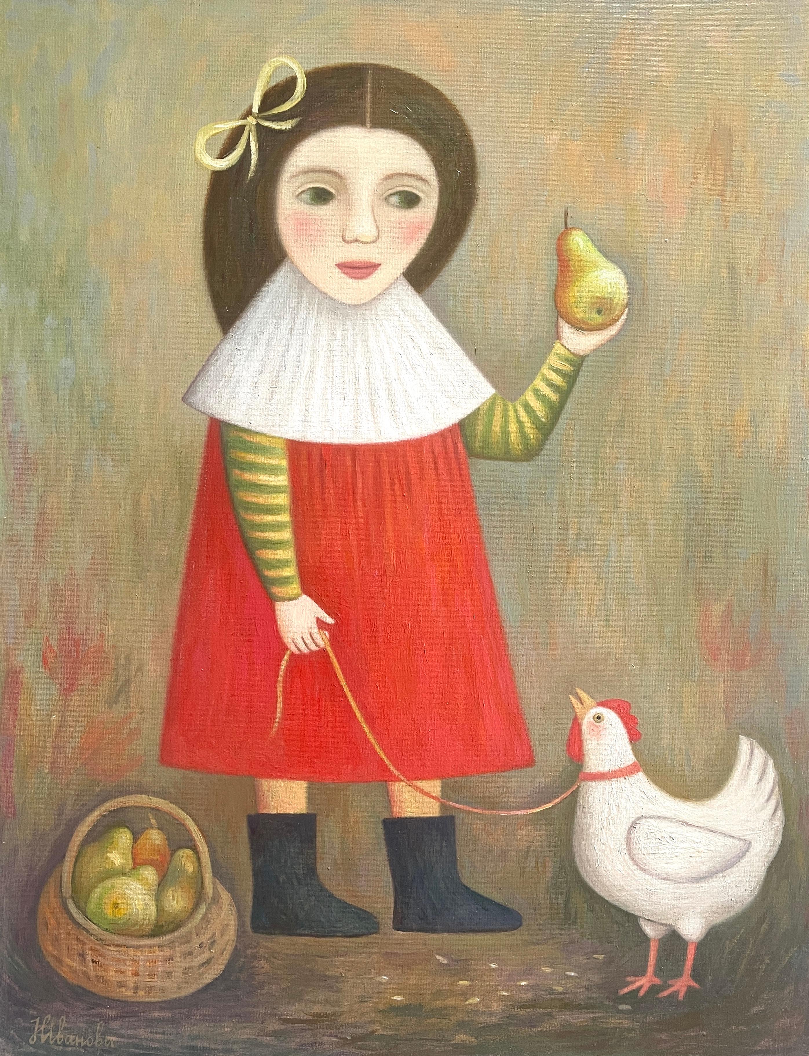 Figurative Painting di Natalia Ivanova - TEMPO PER LE PERE
