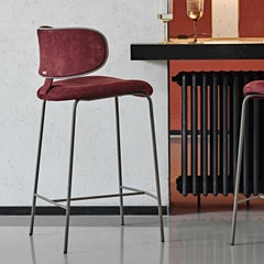 Natalia Red Bar Stool