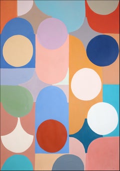 Disegni Art Déco, tonalità vivaci, geometria Bauhaus, cerchi e forme, Carta 2026