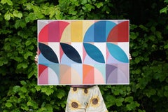 Bauhaus Inspired, Horizontal Colorful Breeze Blocks, Tropical Modernism, Modular