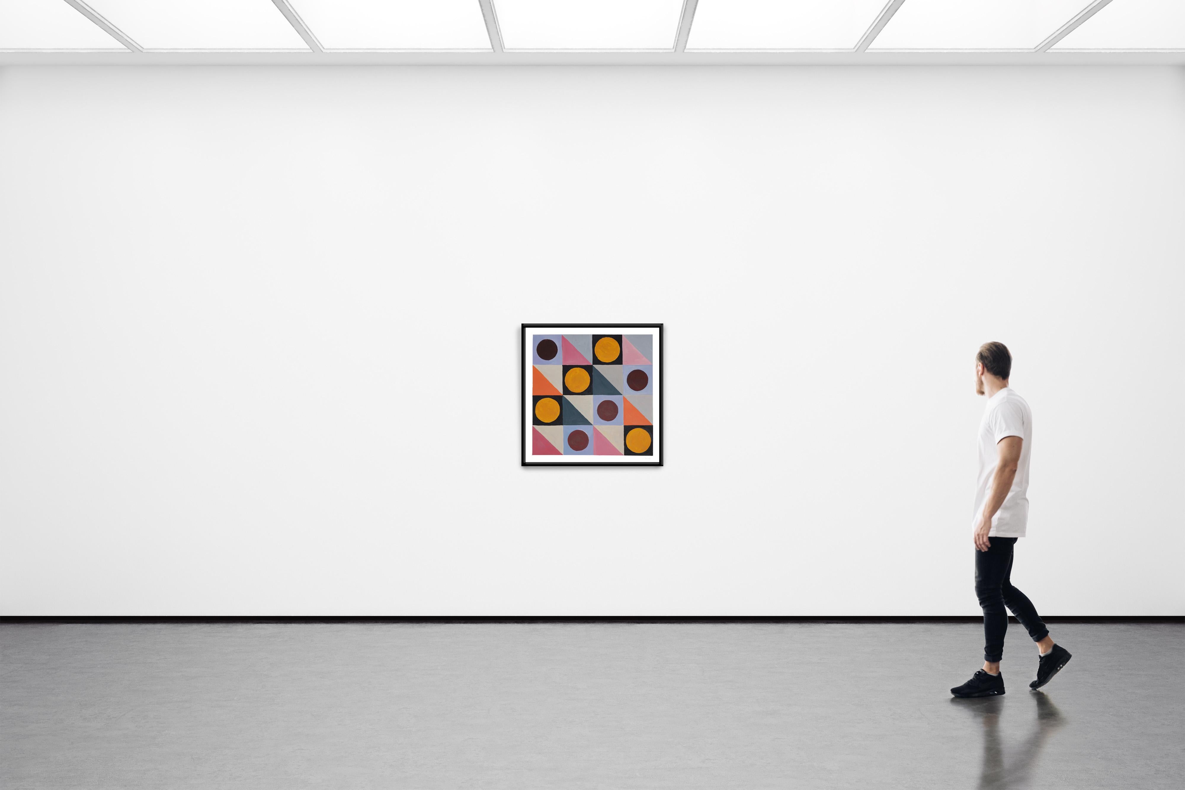 Estas series de cuadros de Natalia Roman recogen su inspiración de las formas geométricas y minimalistas y de las pinturas de principios del Modernismo, con especial énfasis en las formas Art Déco de los años 30, 40 y 50. Las sutiles pero elegantes