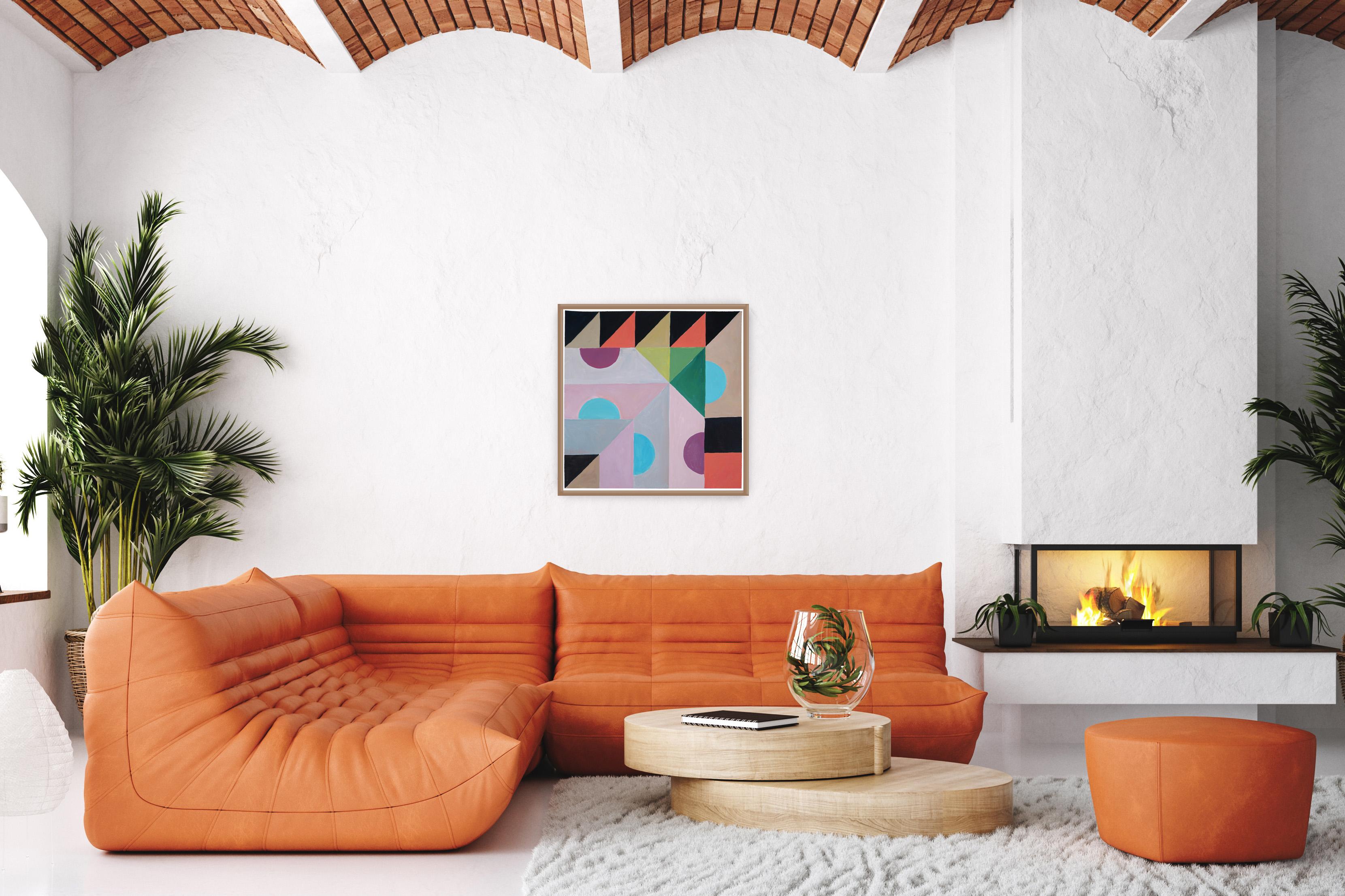 Estas series de pinturas de Natalia Roman se inspiran en formas geométricas y minimalistas y en pinturas de principios del Modernismo, con especial entusiasmo por los dibujos de astronomía y matemáticas. Las sutiles pero elegantes combinaciones de
