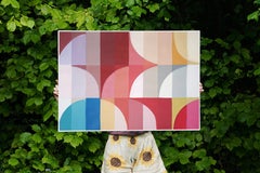 Marron Glacée, Bauhaus Arches Patterns, Brown Tones Architecture Harmony, Paper