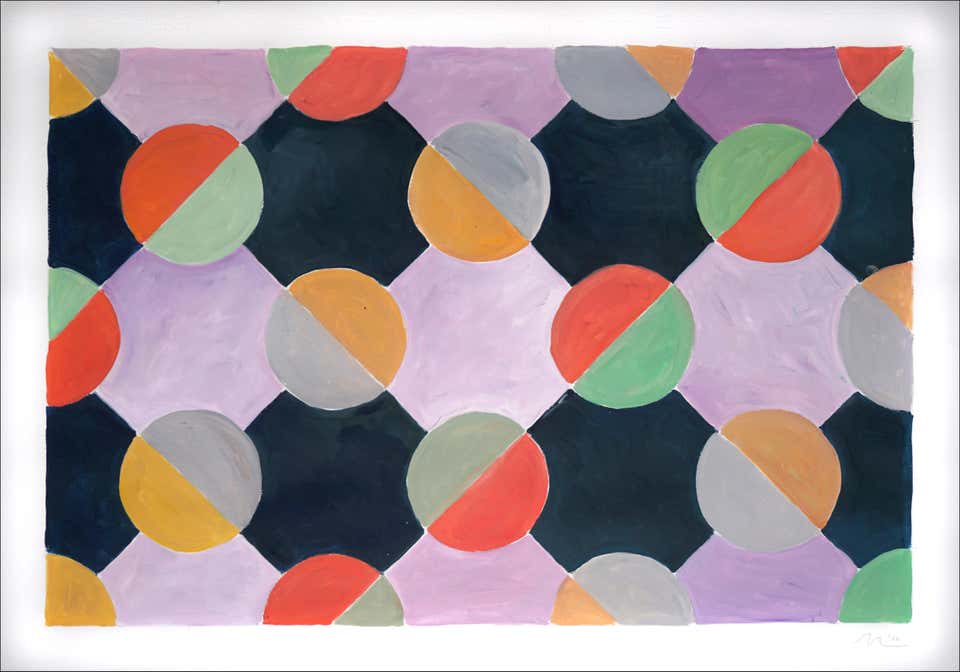 Natalia Roman - Changing Seasons in Primary Tones, Yellow, Blue, Red ...
