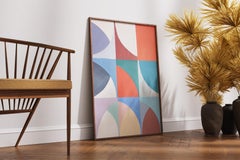 Nine Skies, Geometric Interpretations Grid, Bauhaus Landscape Tiles, Color Field