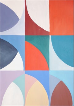 Nine Skies, Geometric Interpretations Grid, Bauhaus Landscape Tiles, Color Field