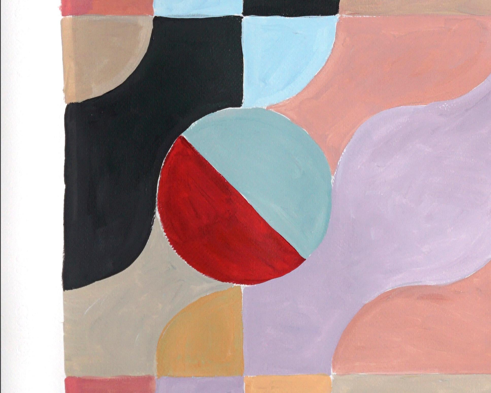 Die Gemäldeserie von Natalia Roman lässt sich von geometrischen, minimalistischen Formen und Gemälden aus den Anfängen der Moderne inspirieren, wobei der Schwerpunkt auf den Art-déco-Formen der 30er, 40er und 50er Jahre liegt. Die subtilen, aber