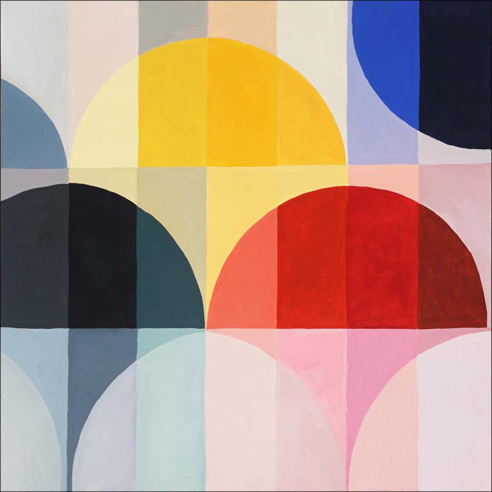 Natalia Roman - Changing Seasons in Primary Tones, Yellow, Blue, Red ...