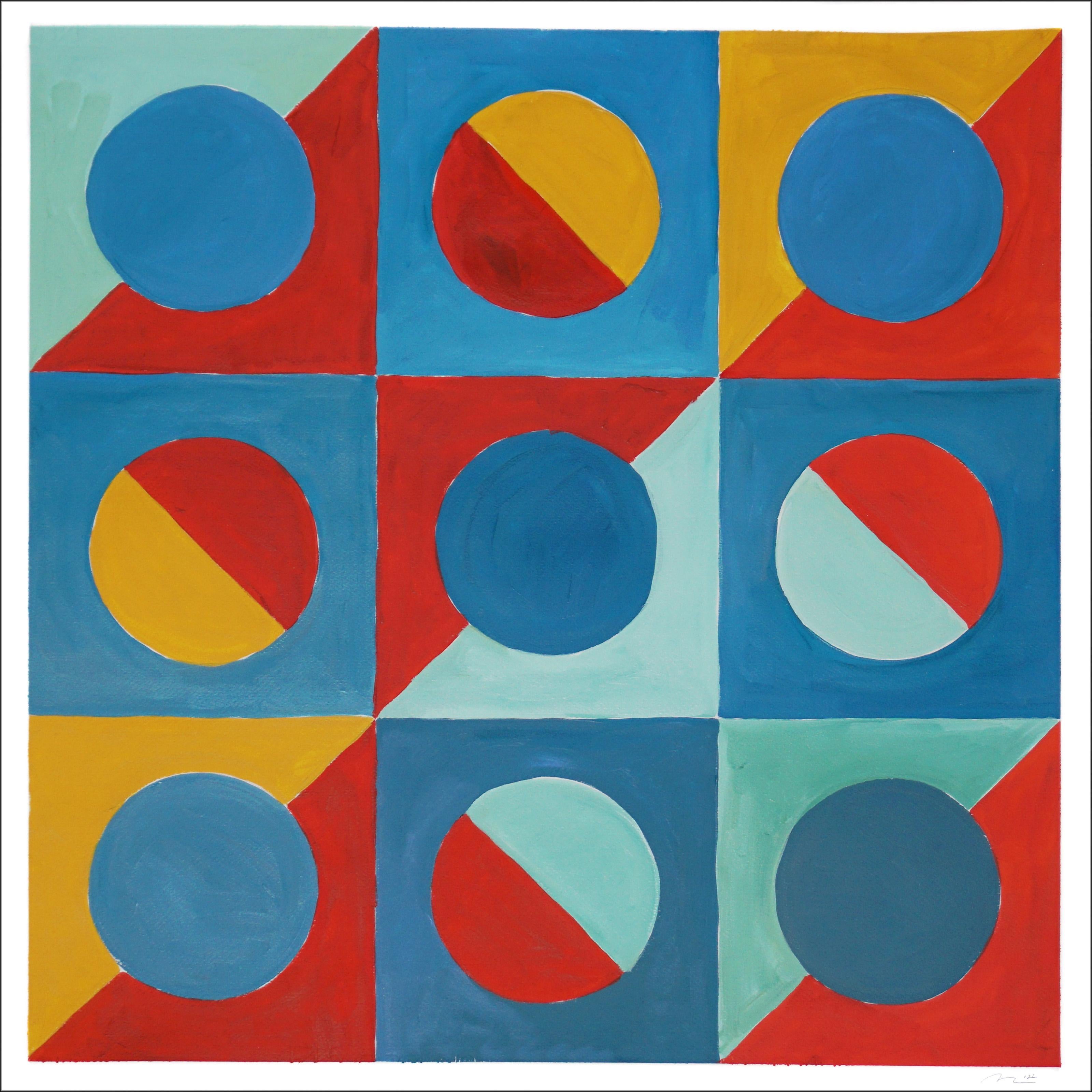 Die Gemäldeserie von Natalia Roman lässt sich von geometrischen, minimalistischen Formen und Gemälden aus den Anfängen der Moderne inspirieren, mit besonderem Schwerpunkt auf den Art-déco-Formen der 30er, 40er und 50er Jahre. Die subtilen, aber