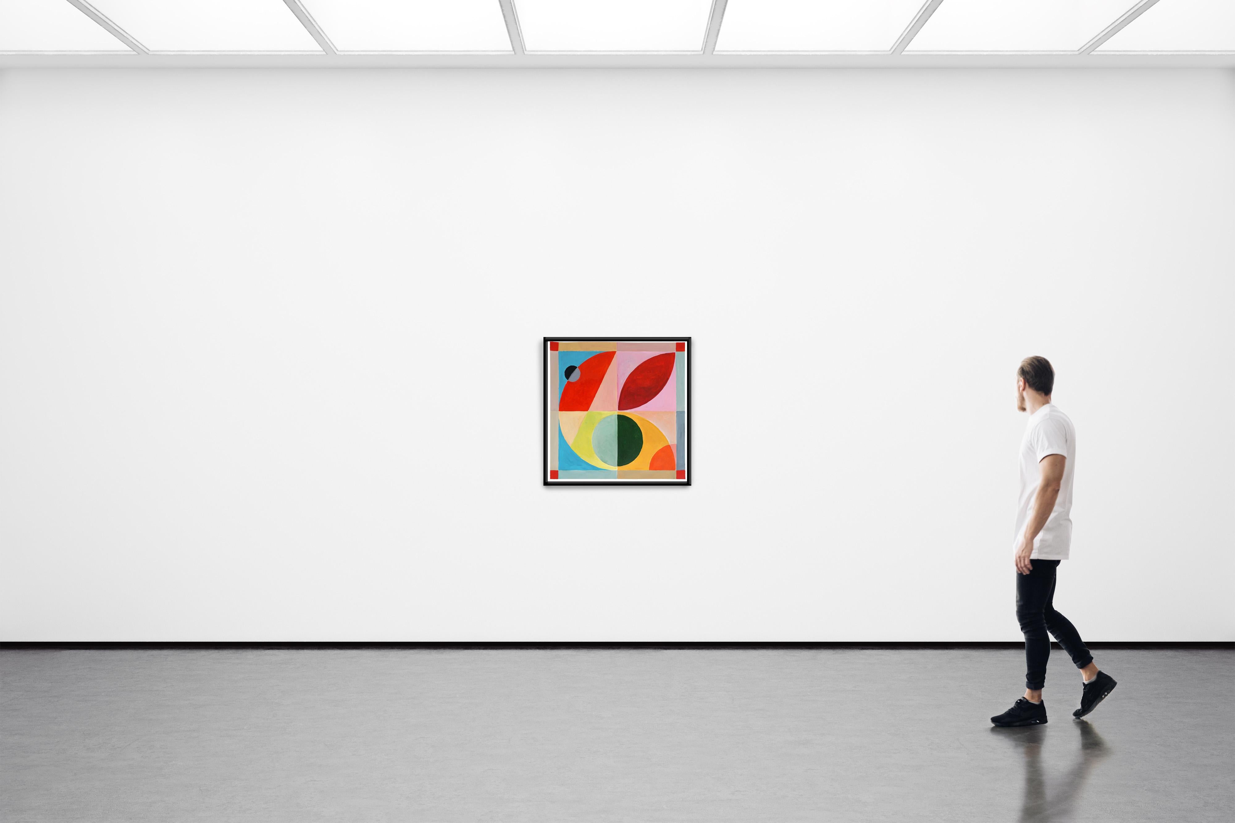 Questa serie di dipinti di Natalia Roman trae ispirazione dalle forme geometriche e minimaliste e dai dipinti dell'inizio del Modernismo, con un particolare entusiasmo per i disegni di astronomia e matematica. Le combinazioni di colori, sottili ma