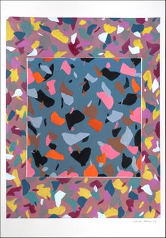 Terrazzo Tile Over Nineties Pattern, Geometrical Painting Stilnovo Inspiration