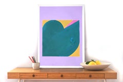 The Golden Rule, Color Field, Abstract Geometric Landscape in Pastel Tones, 2022