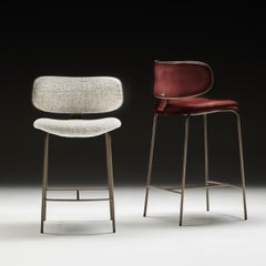 Natalia White Counter Stool