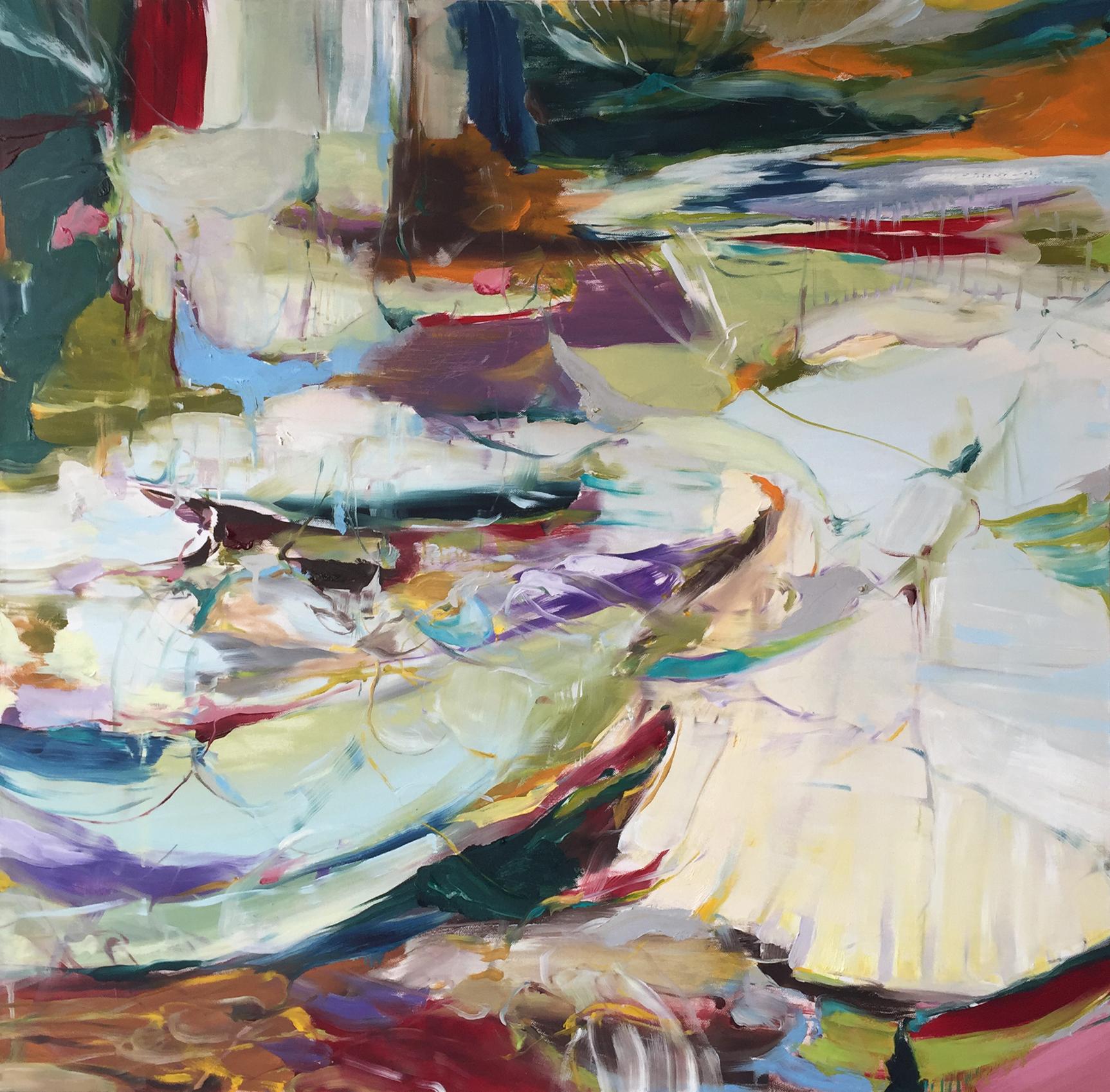 Natalia Wrobel Abstract Painting - Convergence