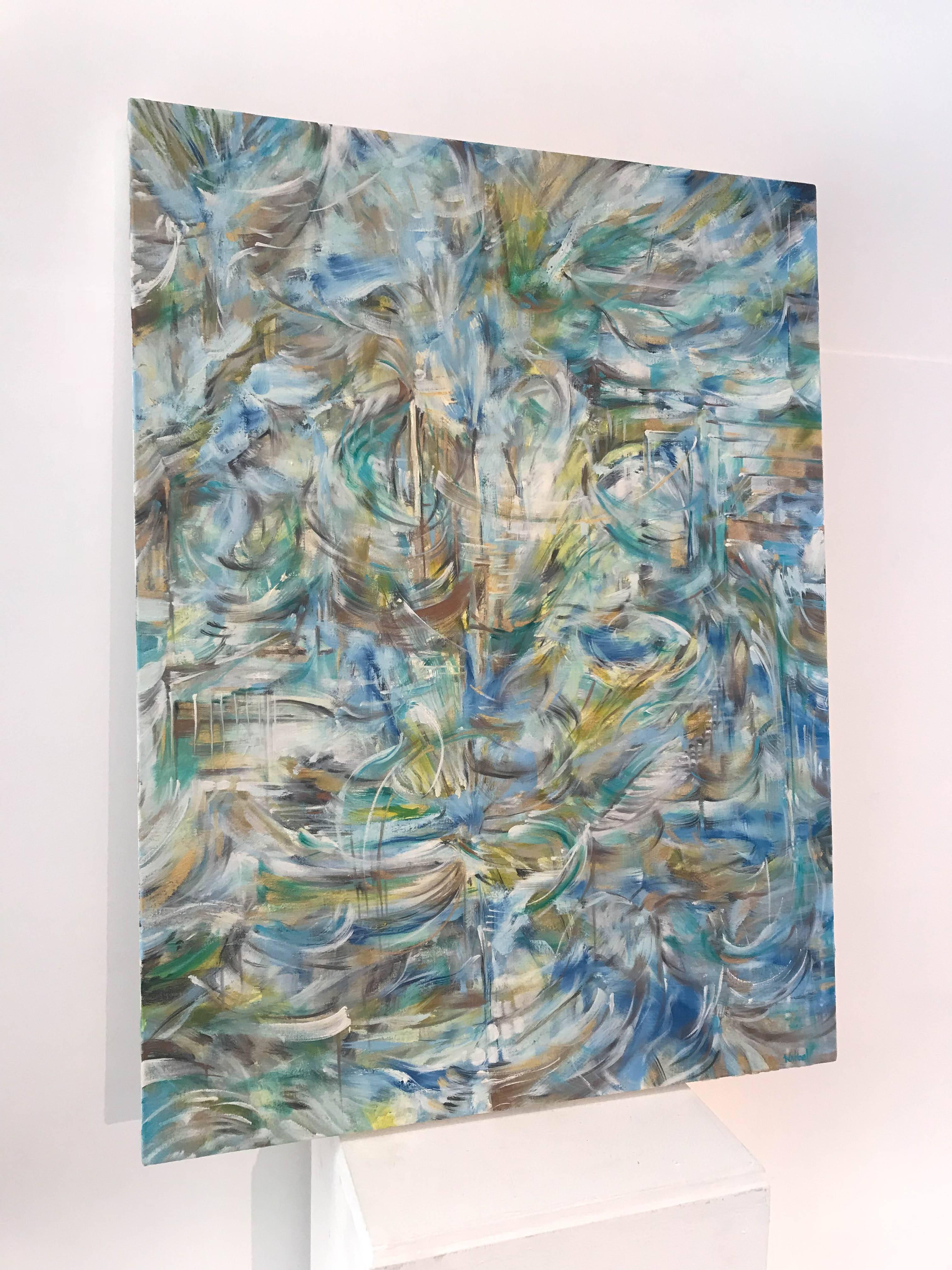 Counter Current - Painting by Natalia Wrobel