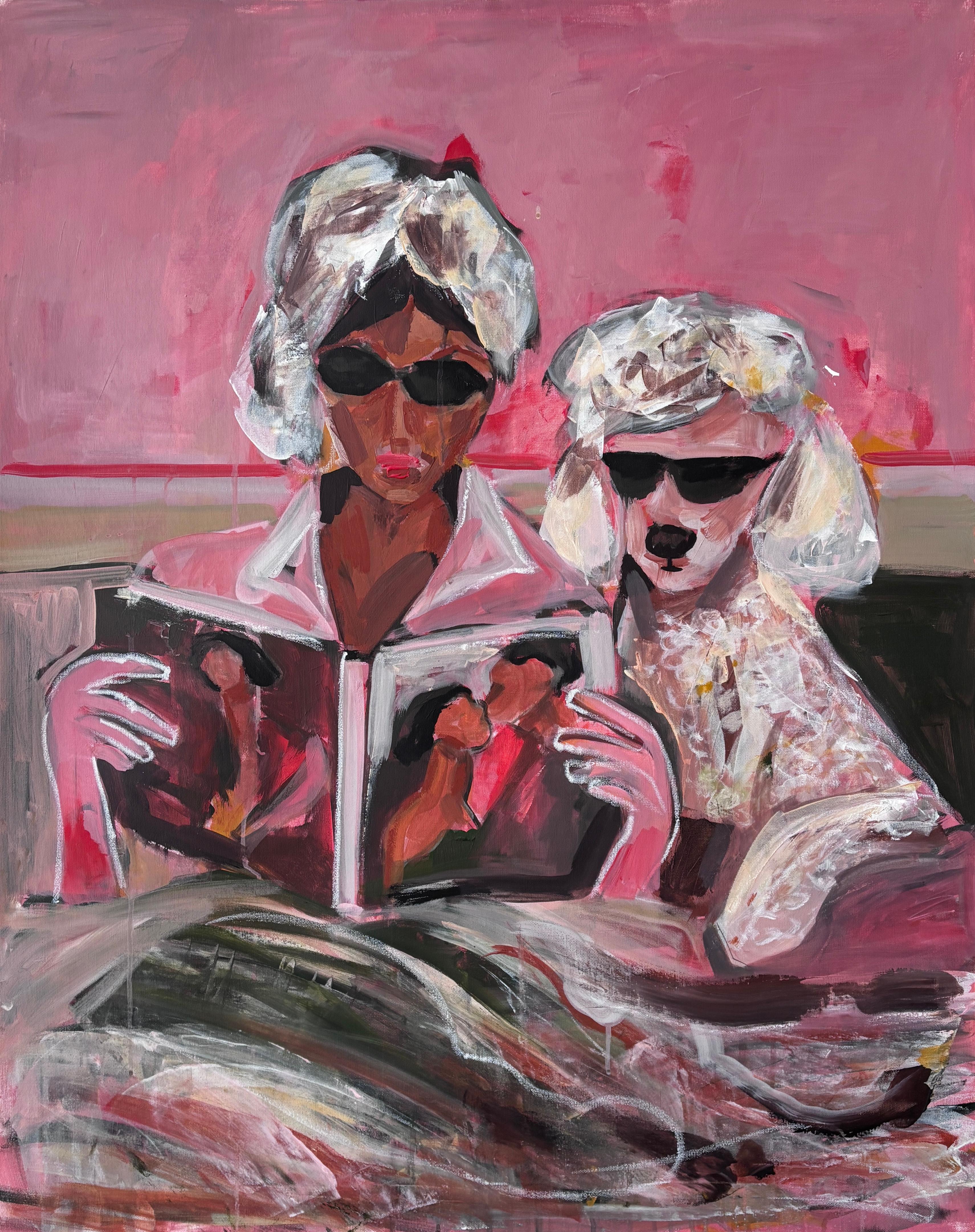 Figurative Painting Natalia Yangalycheva - Lire ensemble