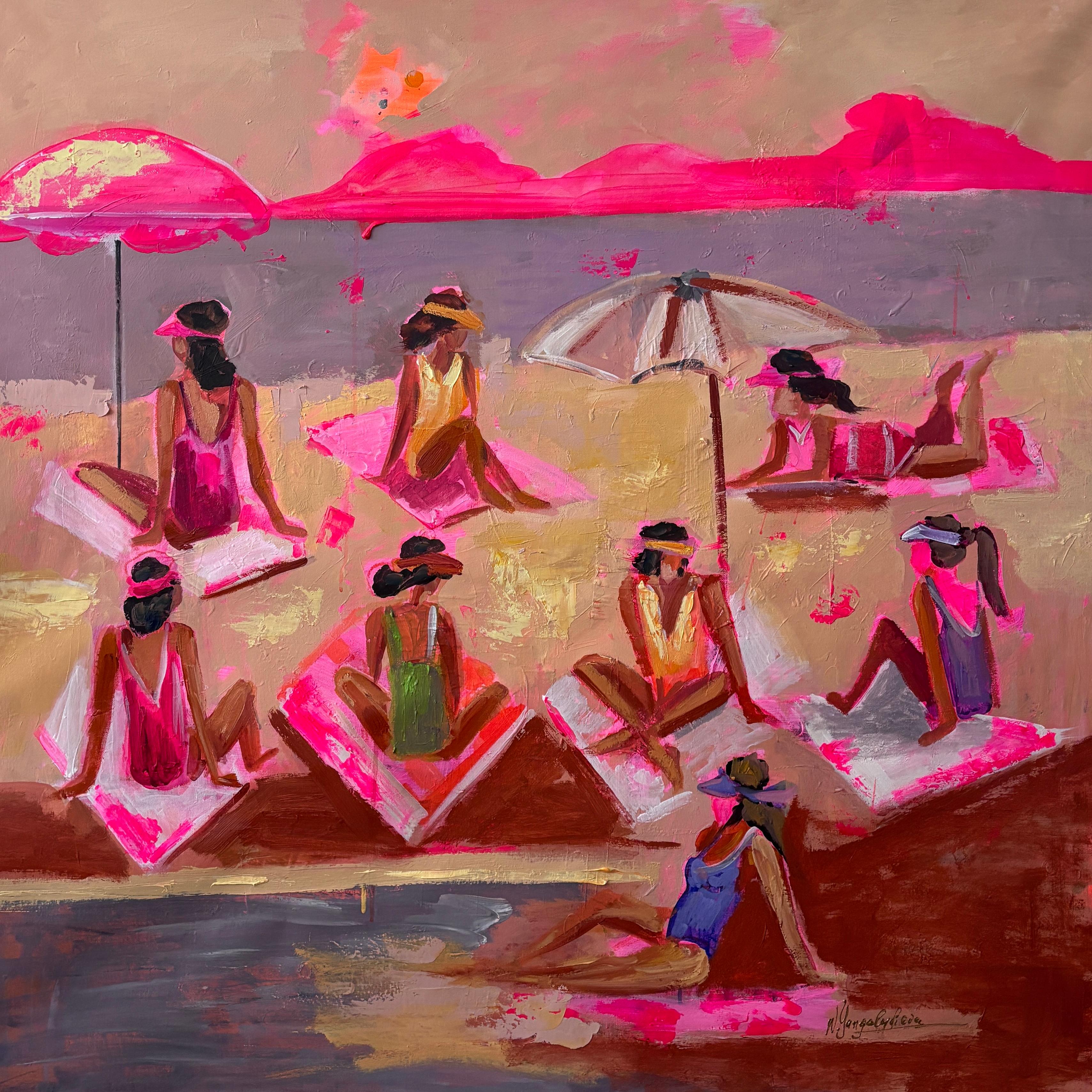 Natalia Yangalycheva Figurative Painting - The Summer That Stays