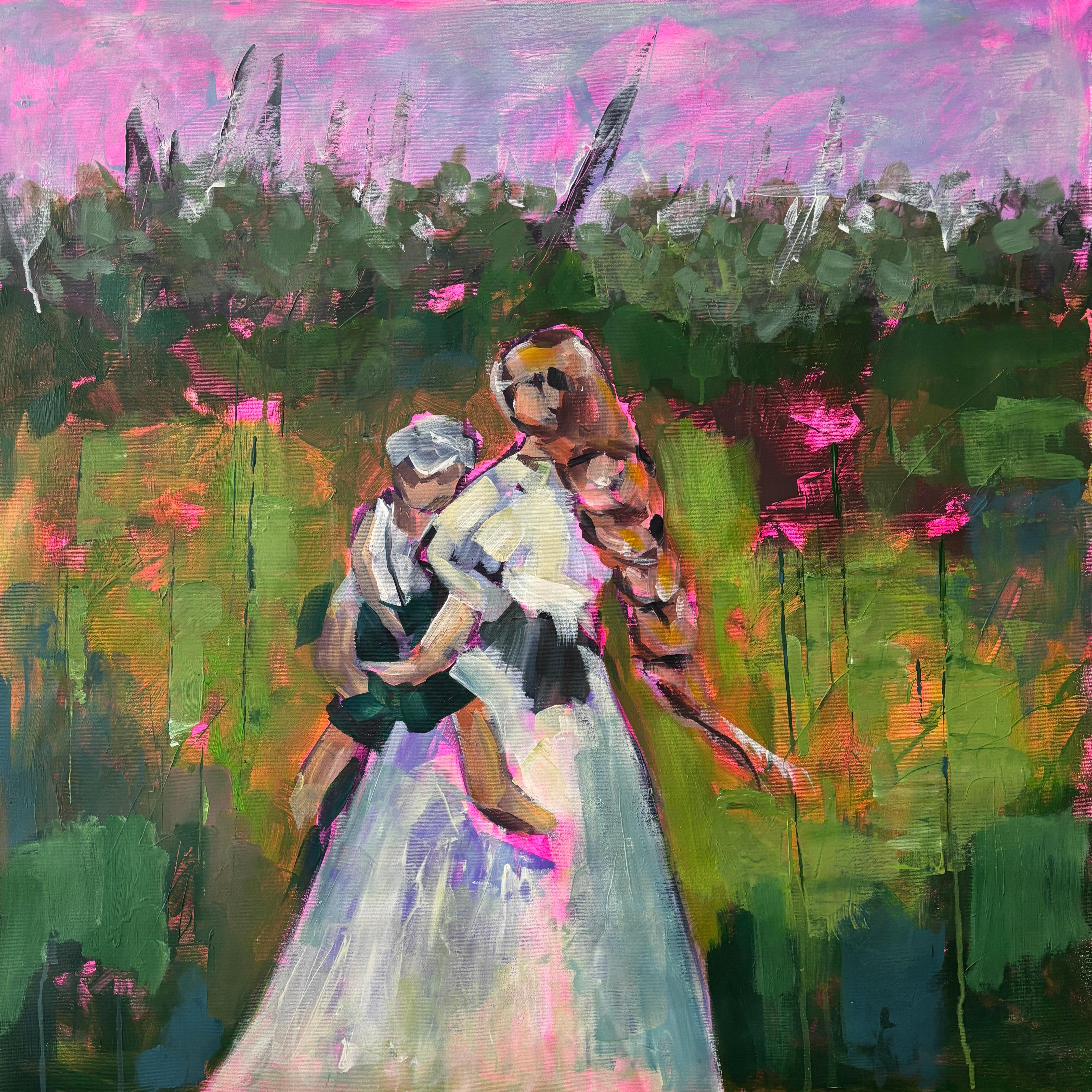 Natalia Yangalycheva Figurative Painting - When Standing Close