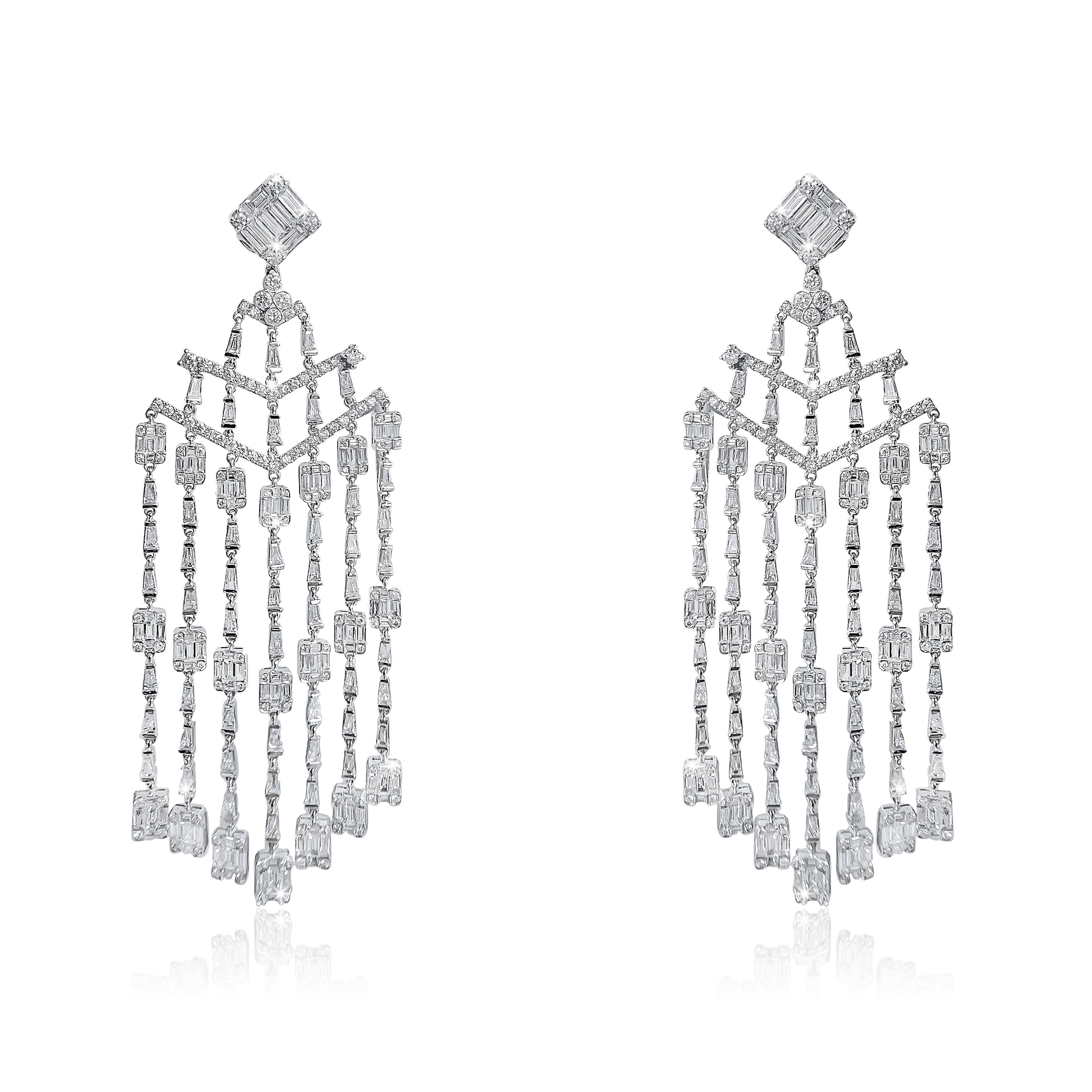 Modern Natalia's Diamond Spark Earrings For Sale