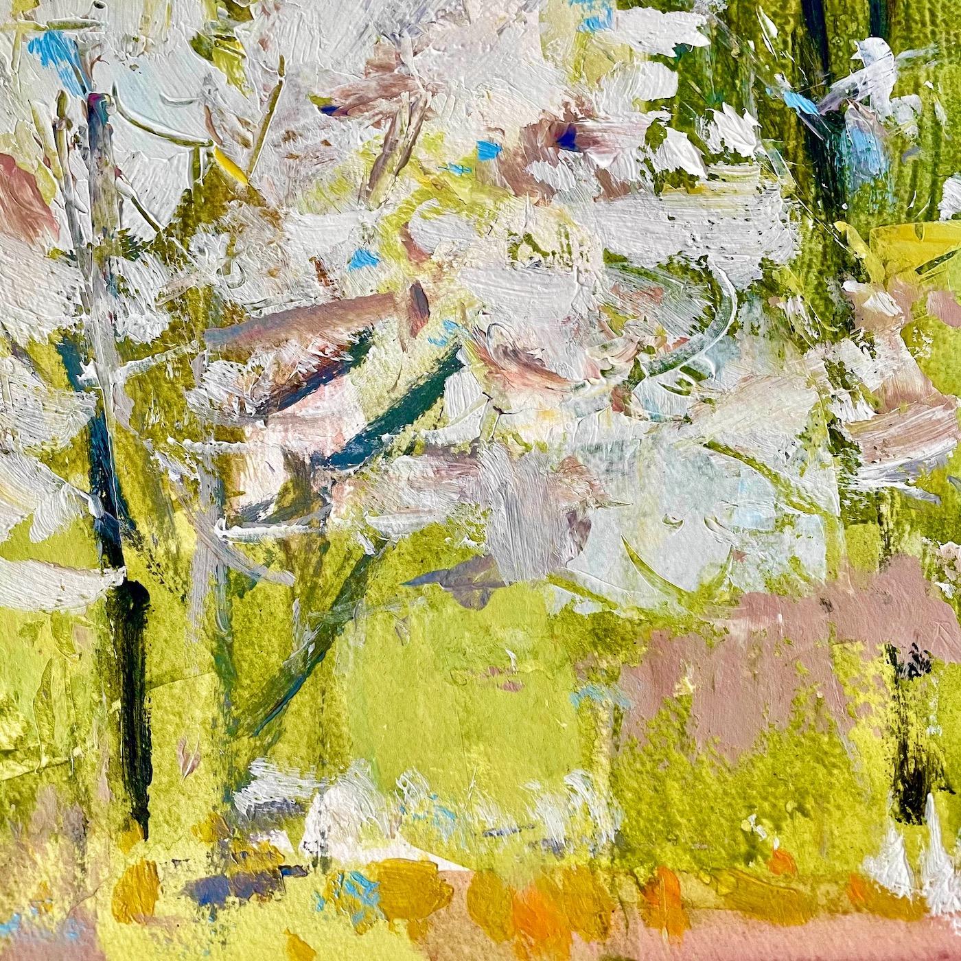 Abstract Painting Natalie Bird  - Park Blossom II, Natalie Bird, peinture originale, art contemporain, art abstrait