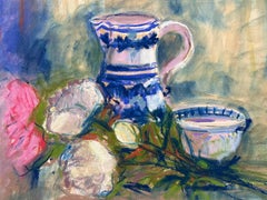 Kitchen still life & Autumn Beauty, diptych, Original painting, Landscape