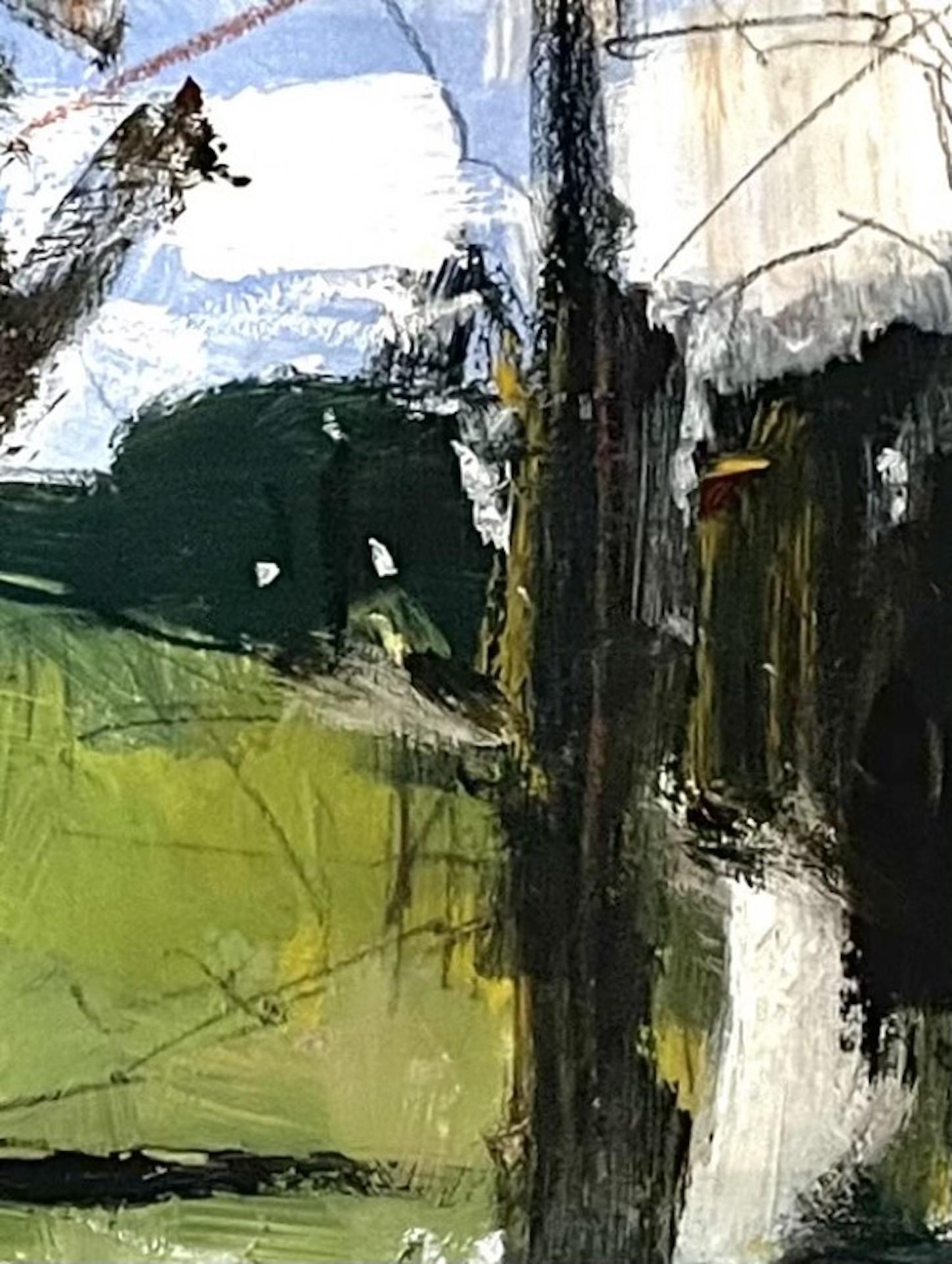 Natalie Vogel, Leuchtender Morgen, Original abstrakte expressionistische Landschaftskunst (Schwarz), Landscape Painting, von Natalie Bird