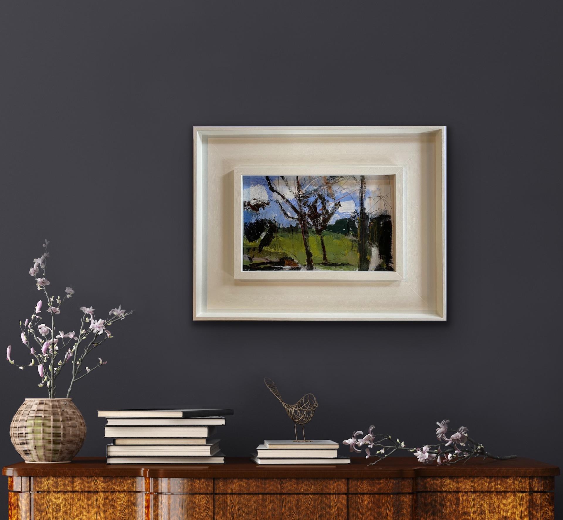 Natalie Vogel, Leuchtender Morgen, Original abstrakte expressionistische Landschaftskunst – Painting von Natalie Bird