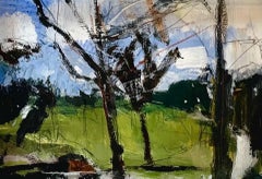 Natalie Bird, Bright Morning, Original Abstract Expressionist Landscape Art