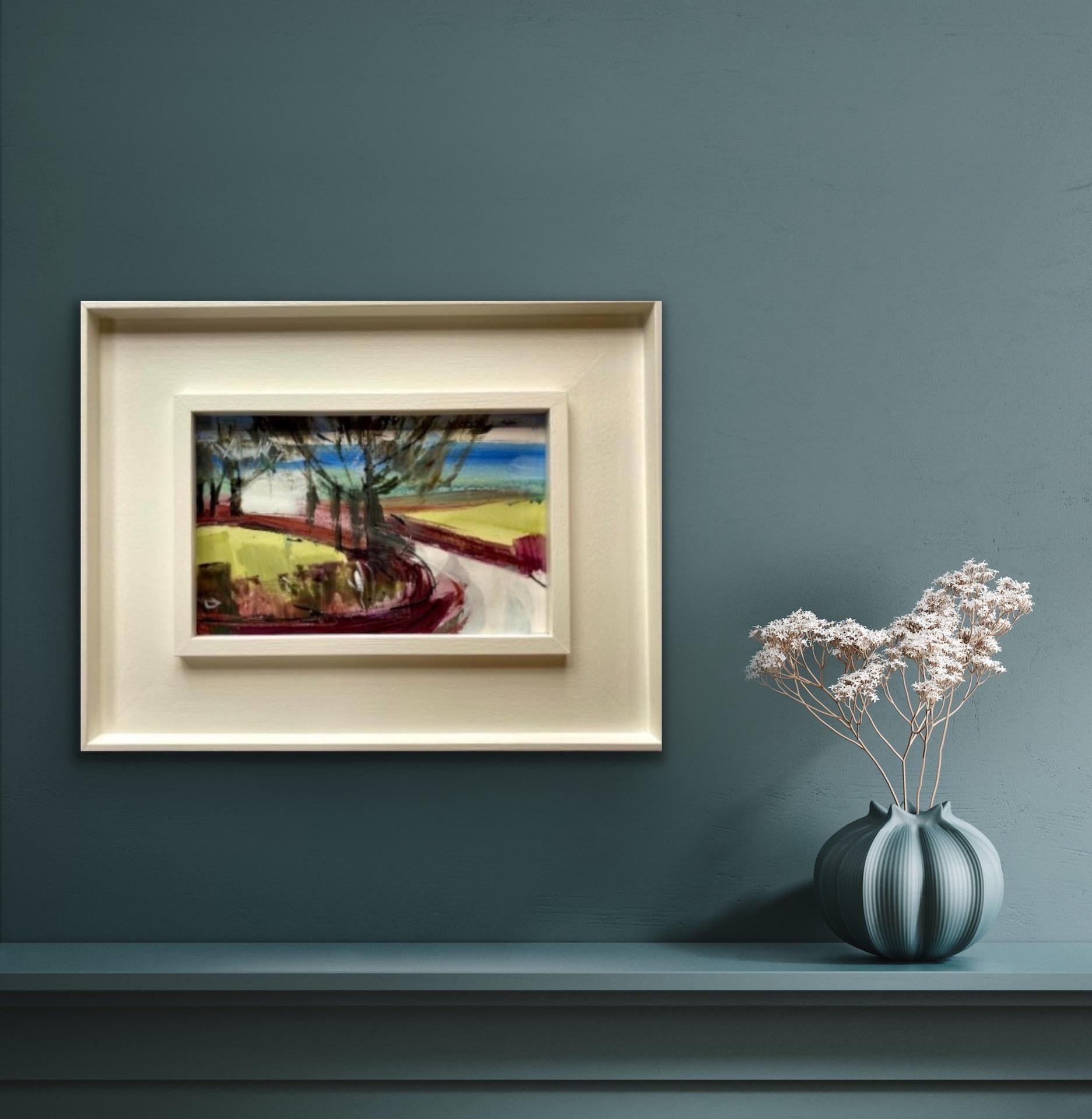 Natalie Vogel, Landstraße I, Original abstraktes expressionistisches Gemälde im Angebot 2
