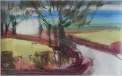 Natalie Bird, Country Lane I, Original Abstract Expressionist Painting
