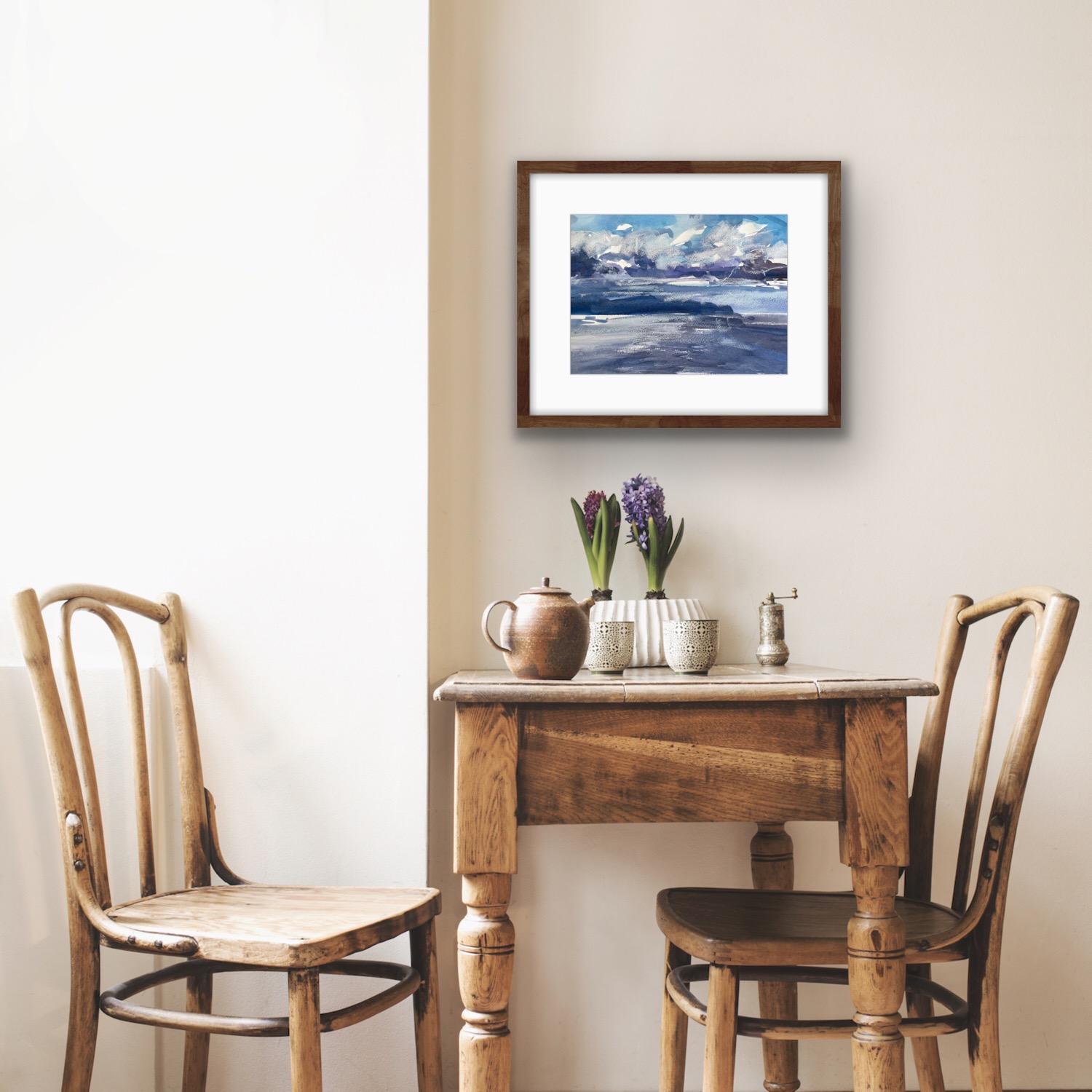 Natalie Vogel, Ferry View to Fetlar, Landschaftsgemälde, Kunst im Stil des Impressionismus im Angebot 2