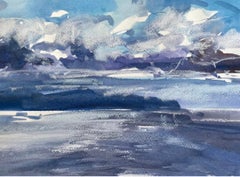 Natalie Bird, Ferry View to Fetlar, Landscape Painting, Impressionist style art