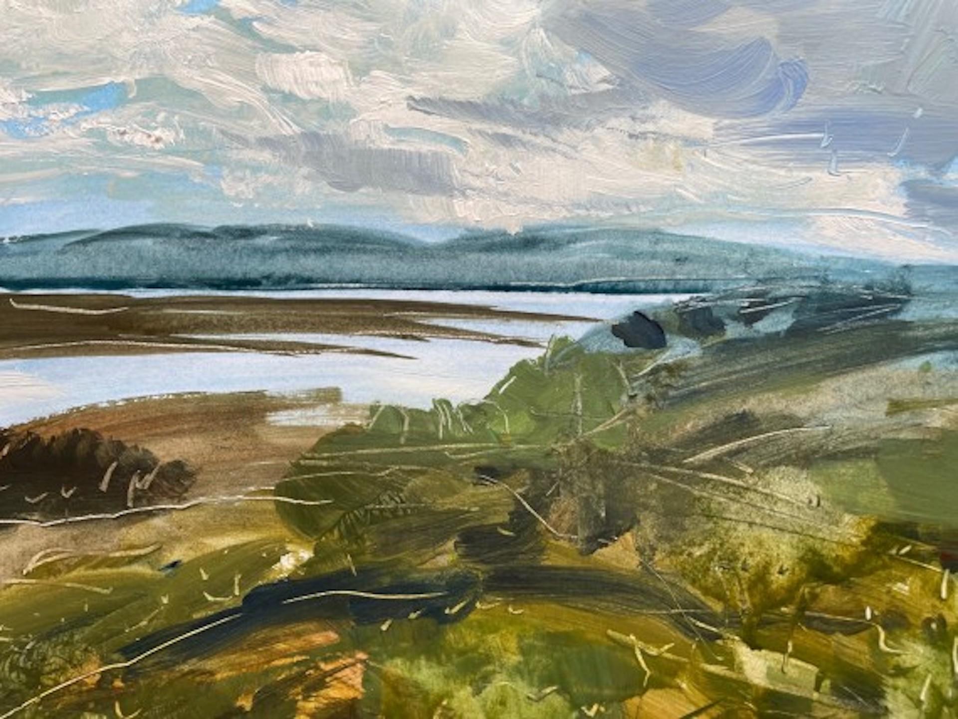 Natalie Bird, Vista de Loch Craignish, Pintura Paisaje Original, Arte Online